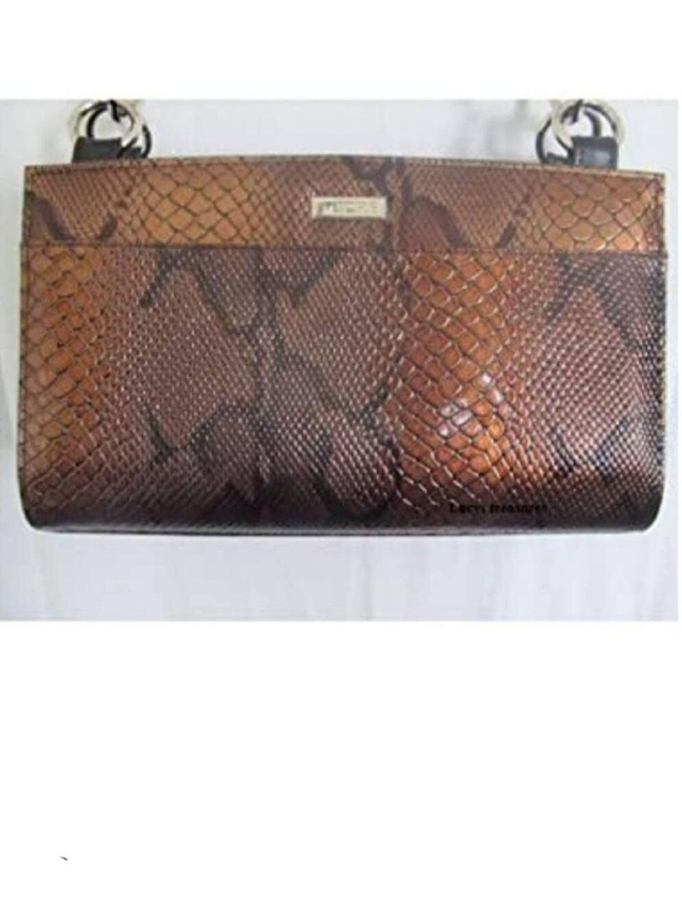 MICHE JEN Classic Bag Copper Snakeskin Shell NEW
